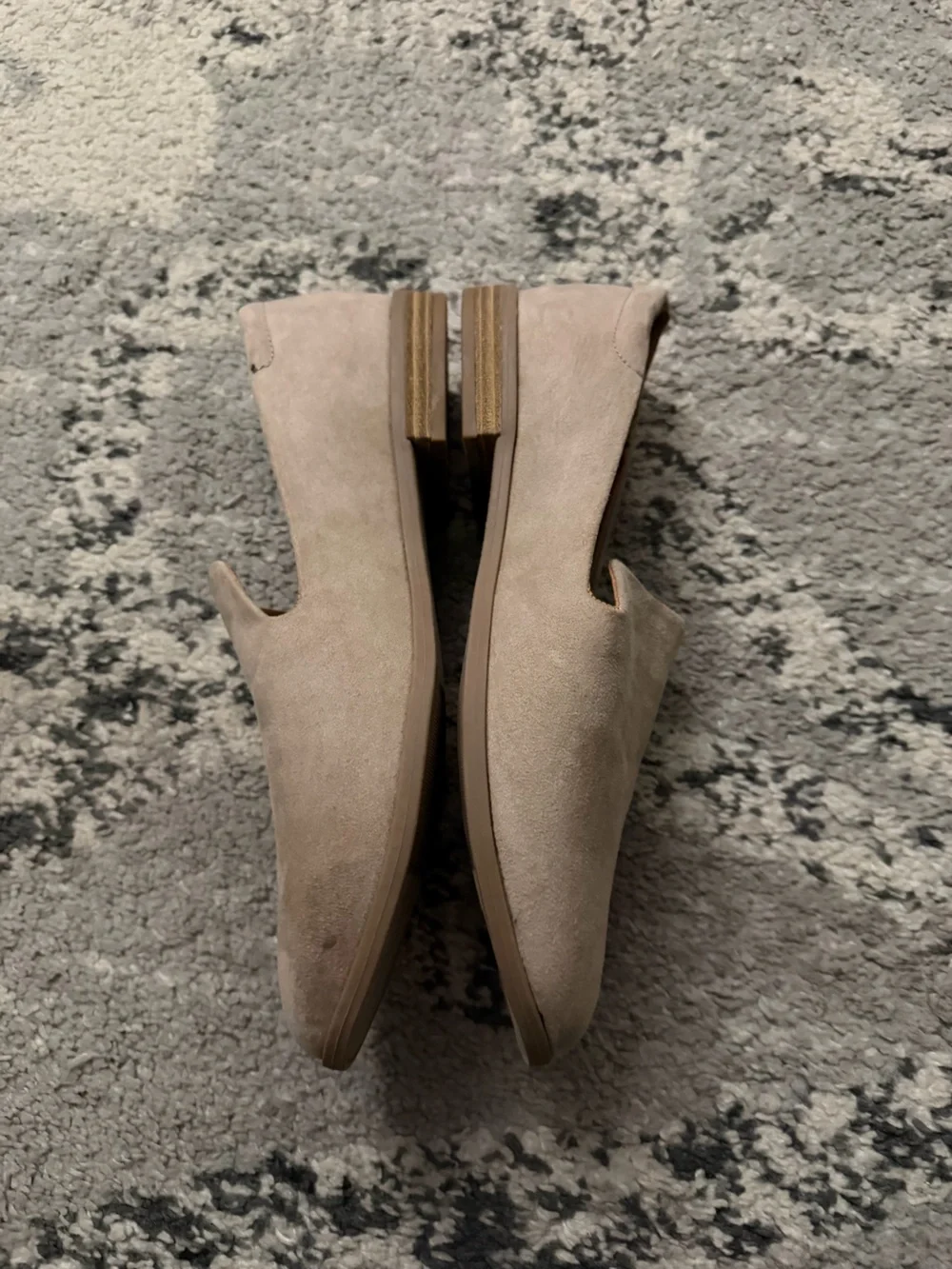 Faux Suede Slip-On Loafer in Tan/Beige